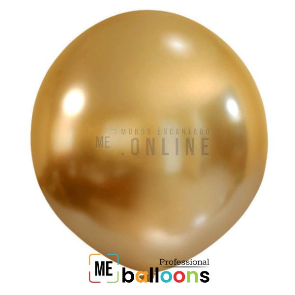 ME Balloons 10 Balões Latex 18" Ouro#92 MEBalloons18CR Ouro 92 MEBalloons18CR__Ouro_92